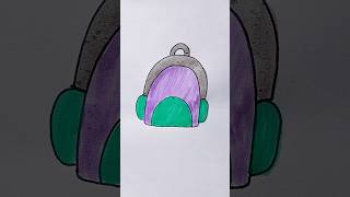 School Bag 🎒 For Kids #school #bag #drawing #kidstvforfun #funny #coloring #shorts #viralshorts