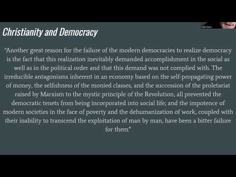 Jacques Maritain on Antimodern Democracy (From a Class with Caleb Owens, Public Segment 3