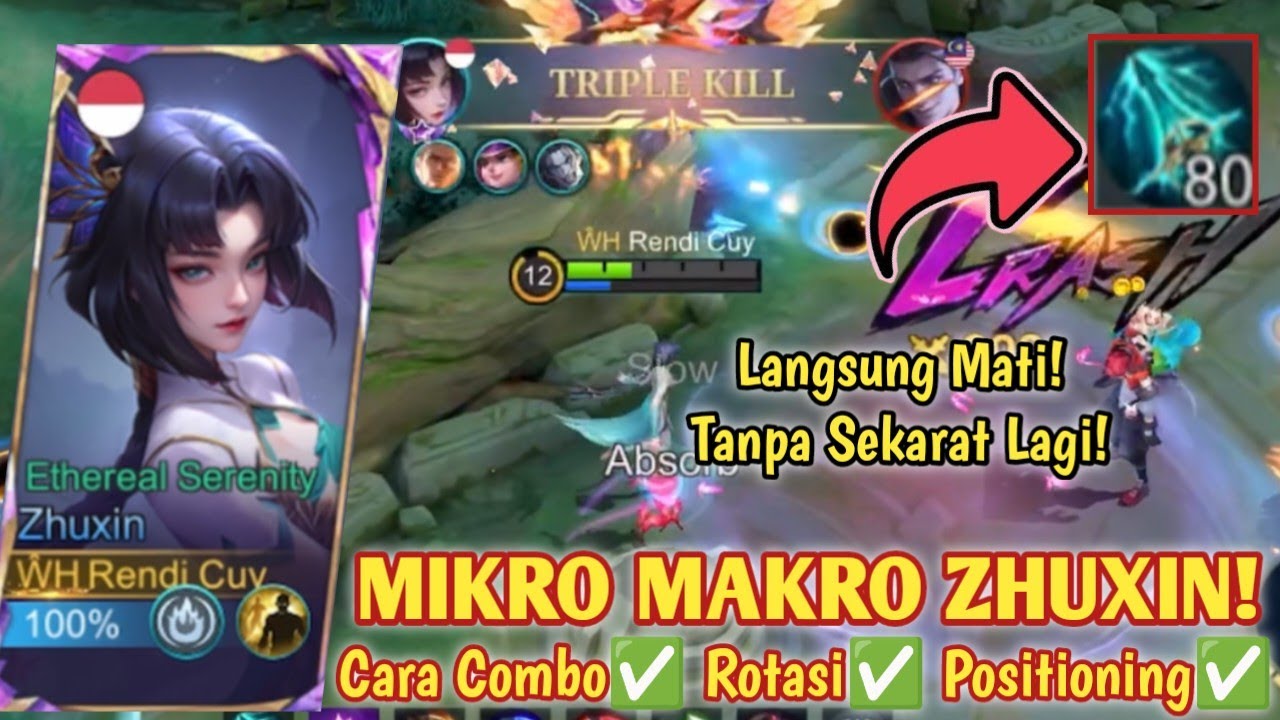 ZHUXIN 19 KILL! INI DIA BUILD ZHUXIN TERSAKIT 2024! SEKALI LEMPAR SIAPAPUN PASTI MATI! - MLBB