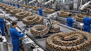 Inside the Secret Exotic Leather Factory : From Live Python to Luxury Jackets