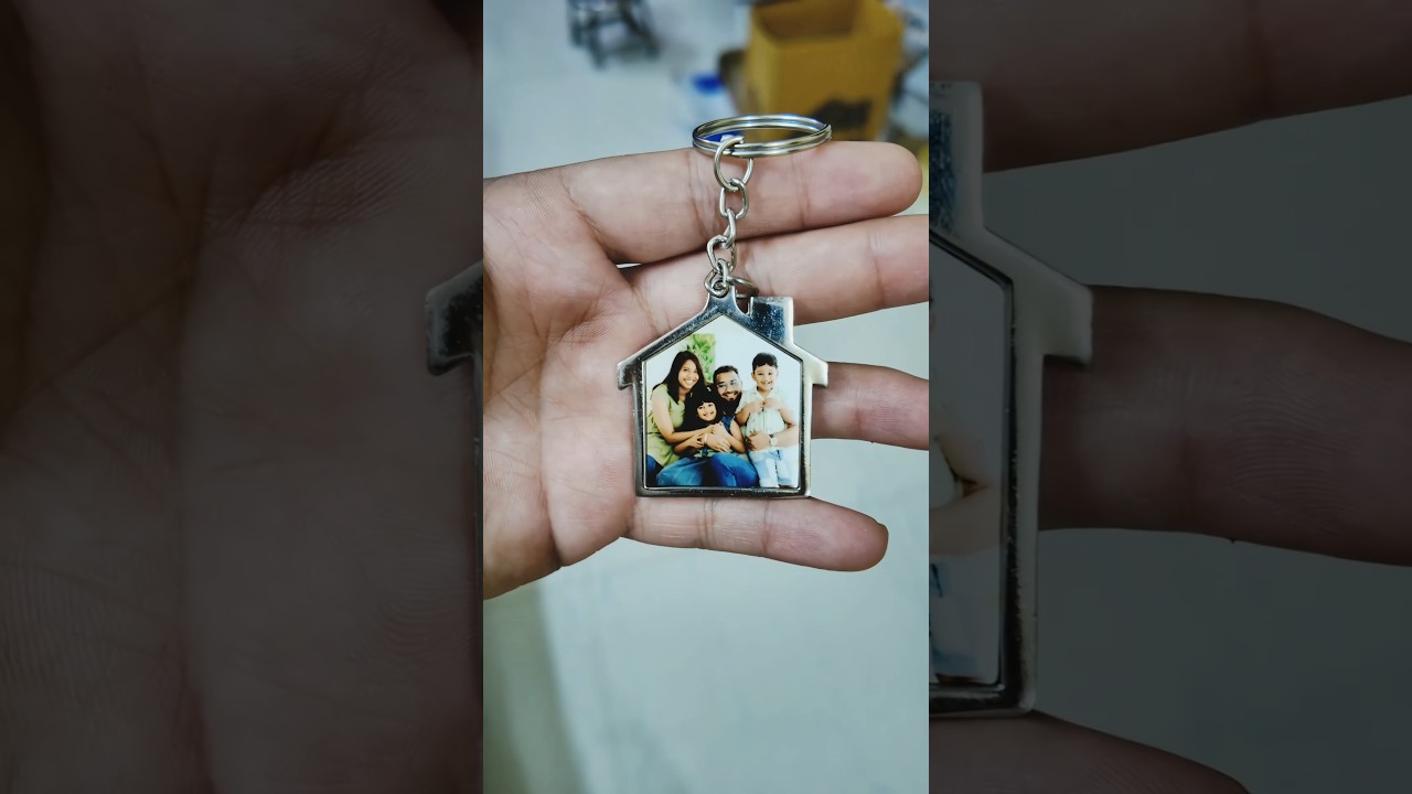 Home shaped customized keychain only on Magical Gifts 🔥 