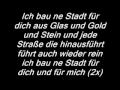 Ich bau ne Stadt für dich Lyrics.flv