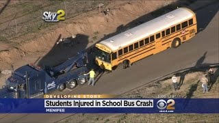 At Least 4 Injured When Bus, Compact Car Collide In Menifee