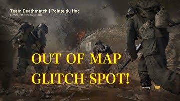 WWII OUT OF MAP GLITCH SPOT **POINTE DU HOC**