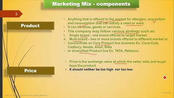 Mumbai University/ TYBCom/ Marketing/ Sem V/ Topic: Components of Marketing mix