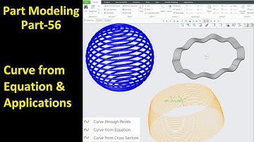 #56 Creo Part Modeling- Curve from Equation & Applications