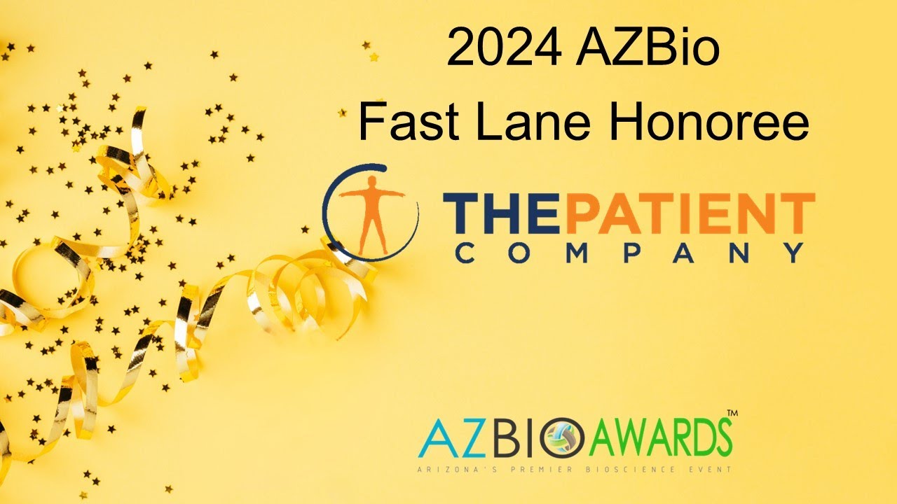 The Patient Company - 2024 AZBio Fast Lane Honoree - YouTube