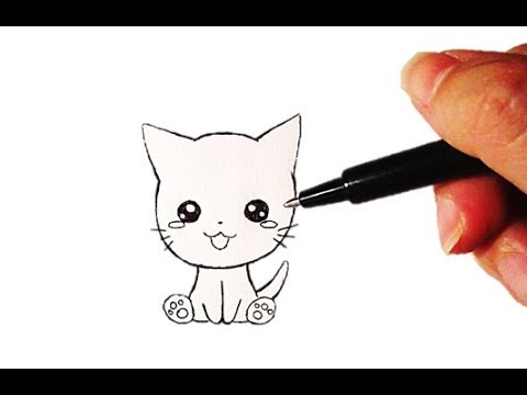 Tutoriel n°20 Comment dessiner un chat Kawaii facilement ...