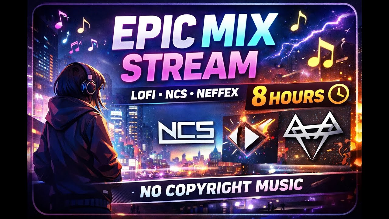 Chill Music Live 🌙 8+ Hours | Focus • Relax • Background Music