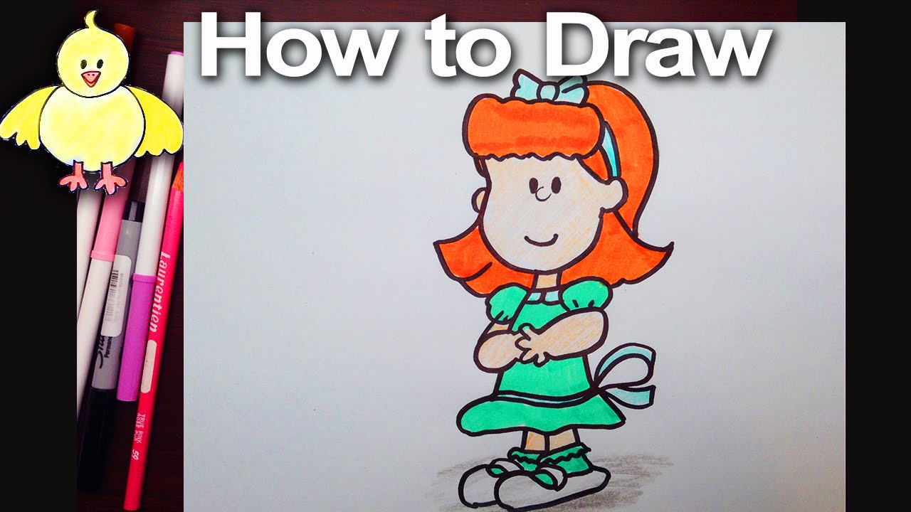 How To Draw The Little Red Haired Girl From The Peanuts Movie Step