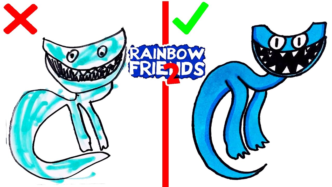 Como DESENHAR o CIANO do RAINBOW FRIENDS 2 - Como DIBUJAR a CYAN de RAINBOW  FRIENDS 2 - ROBLOX 