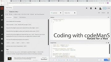 Codewars 7 kyu Rotate for a Max Javascript