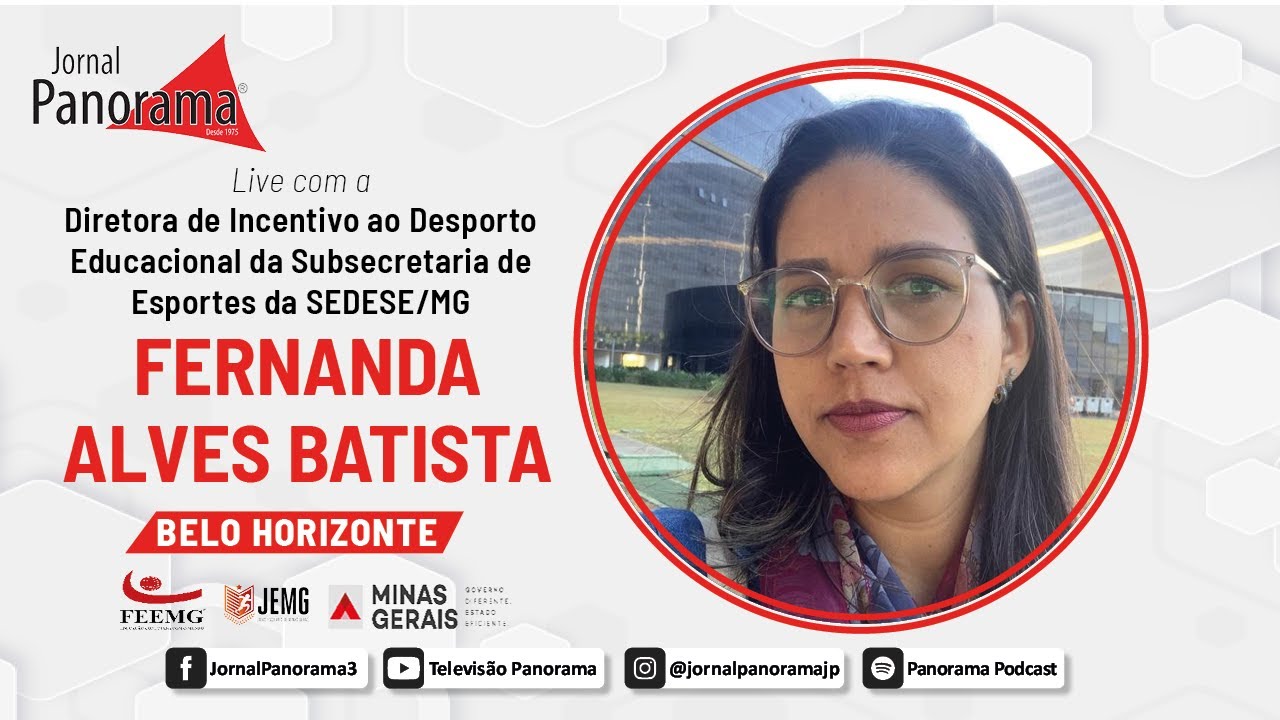 Live com Fernanda Alves Batista, Diretora de Incentivo ao Desporto