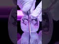 Cutting a crystal fog cube with surreal precision #ai #asmr #abstract