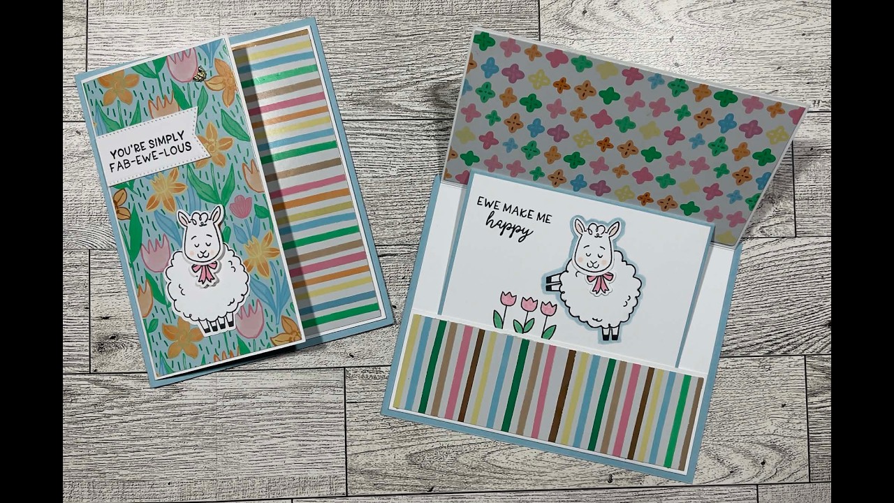 Woolly Friends Easter Slider Card Plus a Show & Tell