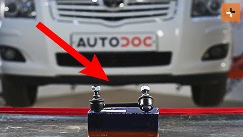 Hoe een koppelstang achteraan vervangen op een TOYOTA AVENSIS 2 T25 HANDLEIDING | AUTODOC