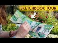 Moleskine Watercolor Sketchbook Tour (#2, 2017-2018) ✶ Plein Air Watercolors and Gouache