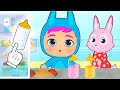 LILY AND RUBY 👶 🍼 🌈 Make colored baby bottles with fruits
