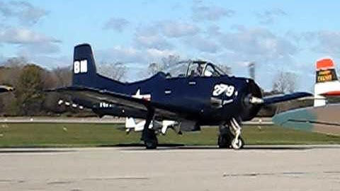 T-28 Trojan Start and Warm-Up