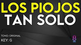 Los Piojos - Tan Solo - karaoke Instrumental