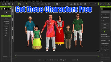 get 6 famous characters as gift | get famous location for making 3d moral stories in i clone 7