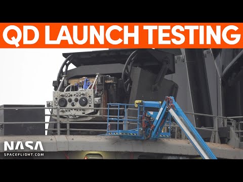 Ship and Booster Quick Disconnects Tested for Launch | SpaceX Boca Chica