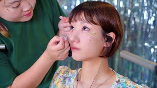 [ASMR] Festival Make-up by Professional makeup artist | Realsound ASMR