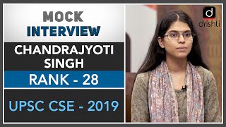 Chandrajyoti Singh (Rank - 28, UPSC CSE -2019)