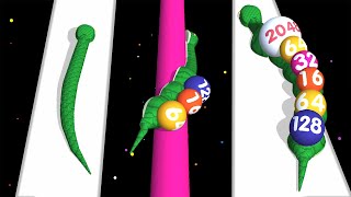 Slither 2048 - 2048 Snake 3D Merge Balls | Free Play. screenshot 4
