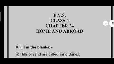 #Home and abroad class 4 EVS chapter 24 #worksheet