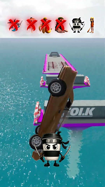 🚗💥🪵Italian Brainrot Funk BeamNG DRIVE Car Jump 😂 Challenge