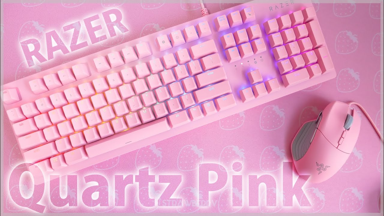 Razer ピンクで可愛いセットアップ かわいいは正義なrazer Quartz Pink Youtube