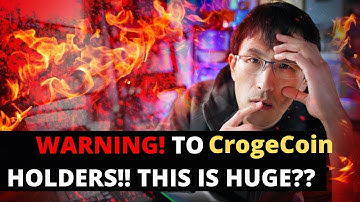 CrogeCoin HOLDERS. A HUGE WARNING!