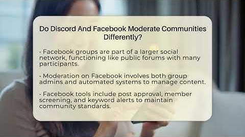 Do Discord And Facebook Moderate Communities Differently? - Everyday-Networking
