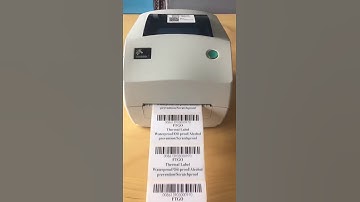 Thermal Label Printing by Zebra GK888 printer/Zebra Zebra GC420T printer