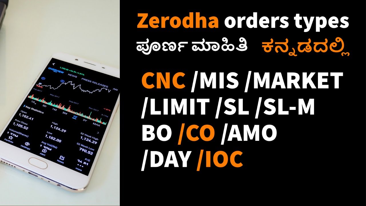 Zerodha order types ಕನ್ನಡದಲ್ಲಿ / Zerodha orders in kannada/ BO,CO,SL,SL