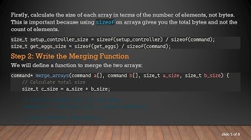 How to Efficiently Merge Two Arrays of Typedef Structs in C