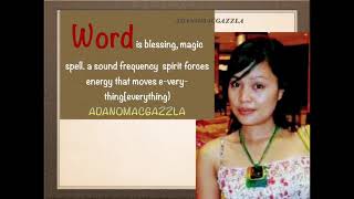 Word is magic spell its sound frequency forces  creates geometric pattern.