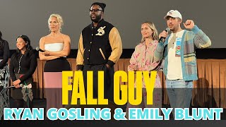 Ryan Gosling & Emily Blunt Watch 'The Fall Guy' With Los Angeles Audience