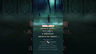 Мысли о жизни Екклесиаст 9 гл. # Что ждёт каждого из нас#Об этом страшно размышлять,но иногда нужно#