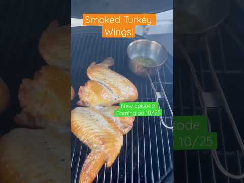 How To Make Turkey Wings Fall Off The Bone - Smoked Turkey Wings! #shorts #smokedturkey #backyardbbq #bbq