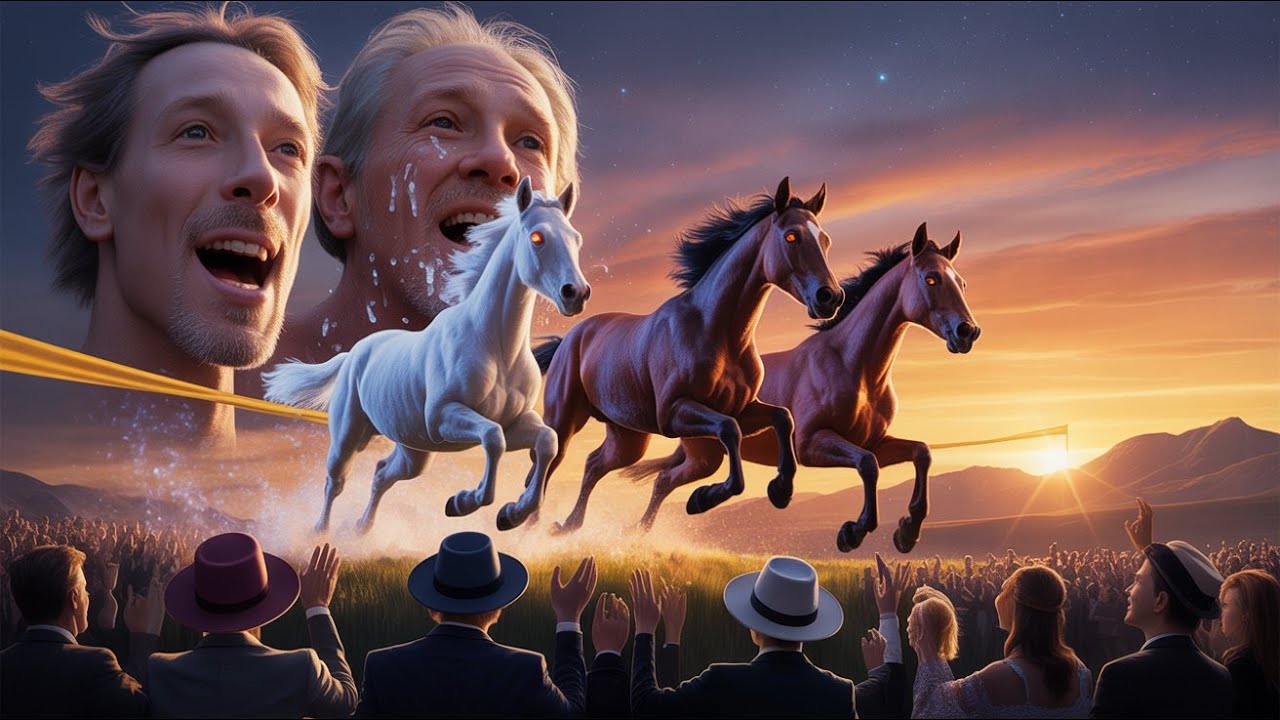 “A Poor Rancher Brought Three Tiny Foals to a Mega Wagon Race —Finish Line, Millionaires Speechless”