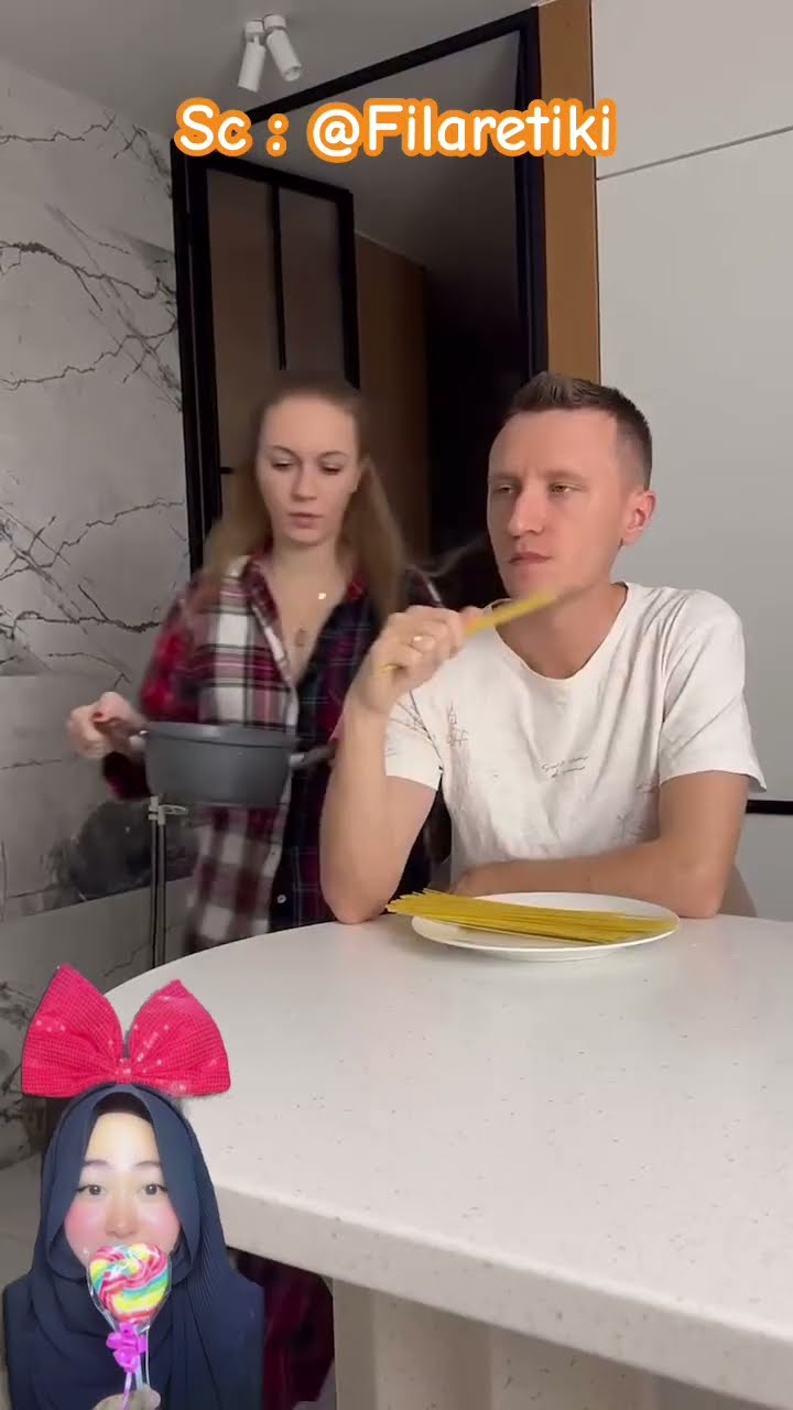 PAPA MAKAN SPAGETI MENTAH ⁉️ Gimana Rasanya Ya ??@Filaretiki #shorts #funny #dubbing