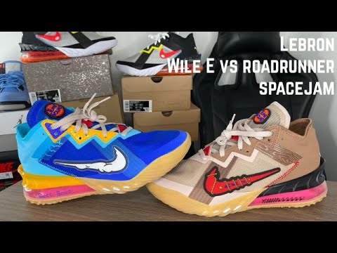 Lebron 18 low space jam on feet Clearance