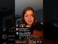 Lizzy McAlpine IG Live - March 31, 2021