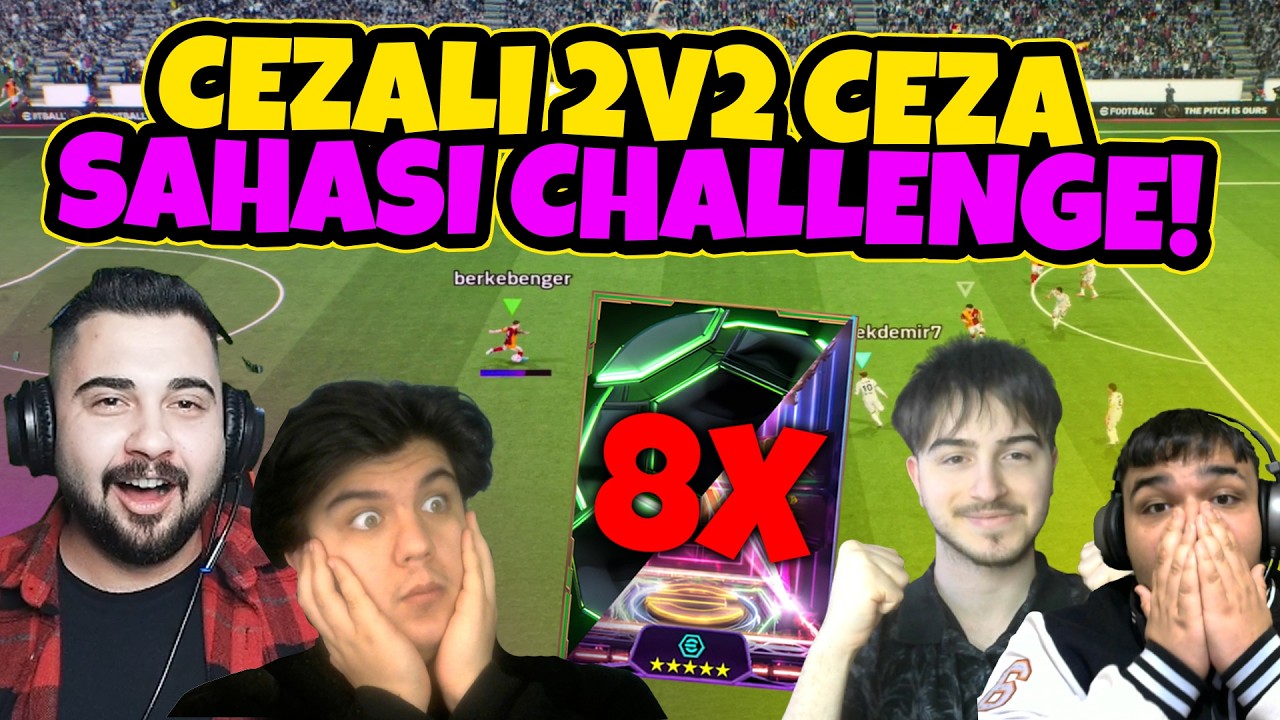 2V2 CEZA SAHASI CHALLENGE! KAYBEDEN TAKIM 8 EPİK/SHOW-TIME SİLER! 😱 MESSI 35 METRE EFSANE GOL! 🔥
