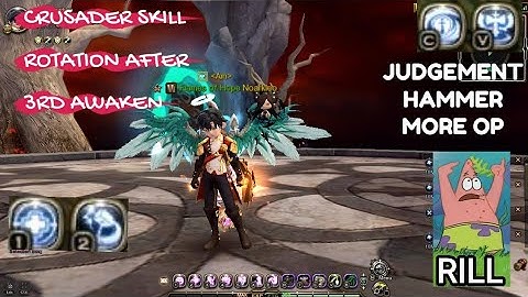 DRAGON NEST SEA - CRUSADER AFTER 3RD AWAKEN SKILL ROTATION