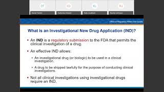 Investigational New Drug Workshop