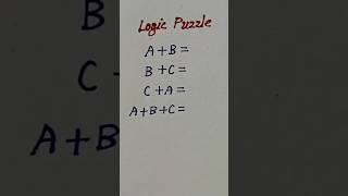 Logic Puzzle#logic#maths#alphabet#mathstricks#solution4u