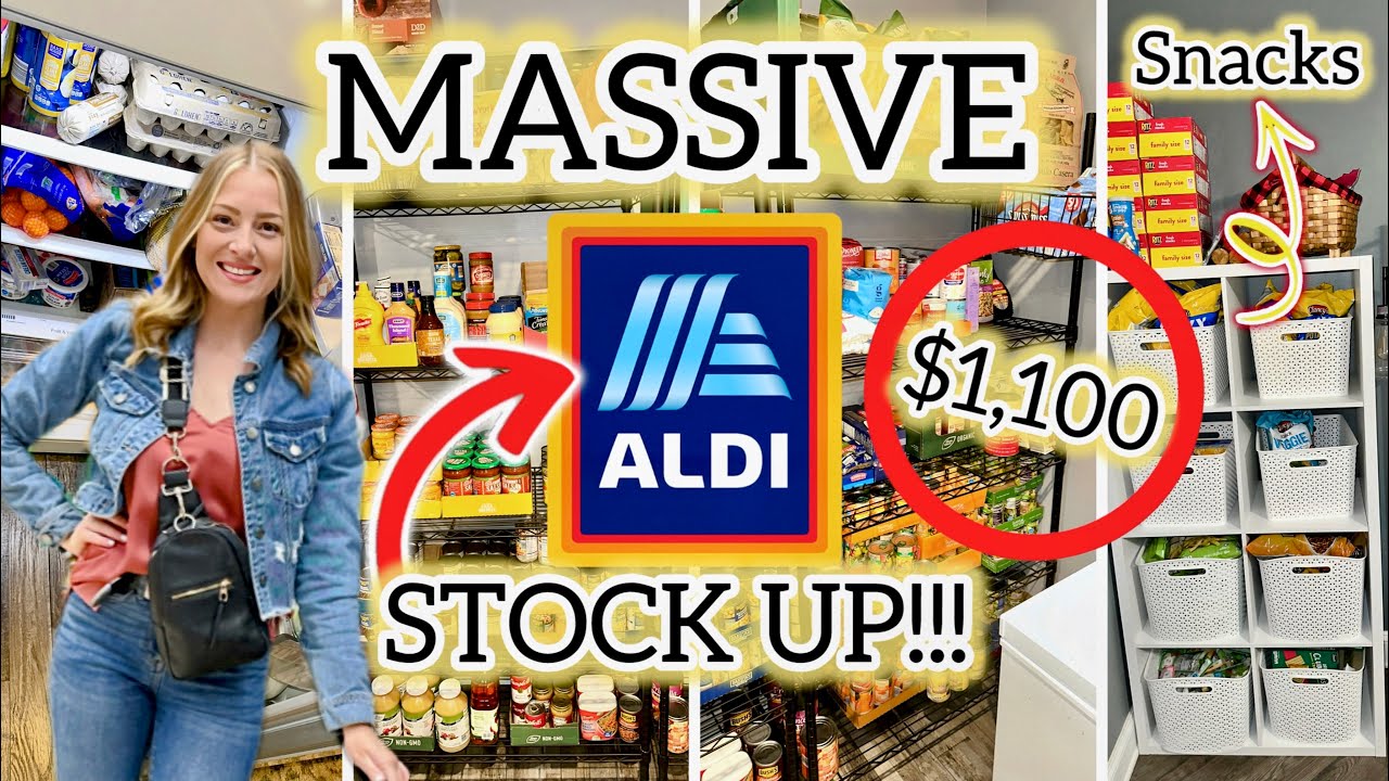 MASSIVE Aldi Grocery Haul | STOCK UP!!!| LARGE Family Mom of 8!